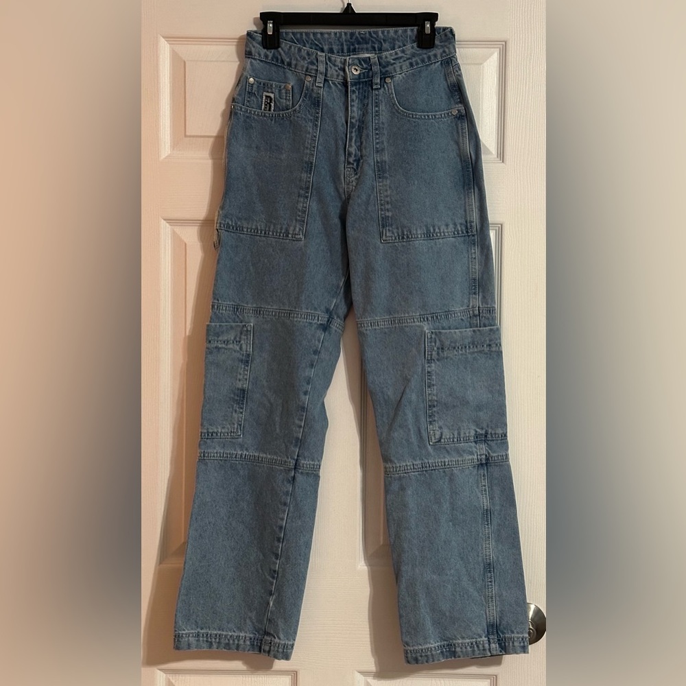 The Ragged Priest Women's Straight Leg Combat Carpenter Jeans - Size 28 - Picture 2 of 9